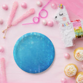 Blauw Vrijgezellenfeest van de IJswinter, bevroren Papieren Bordje (Feest)