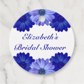 Blauw Vrijgezellenfeest van Floral Bedankjes Labels (Voorkant)