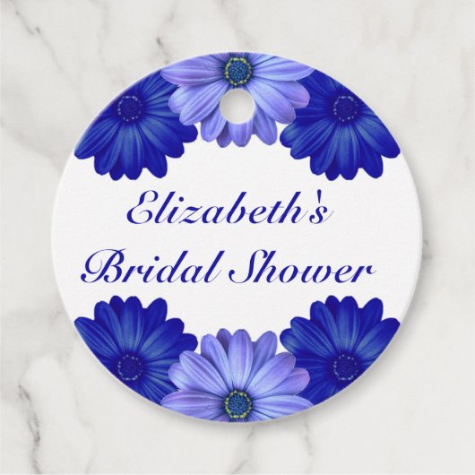 Blauw Vrijgezellenfeest van Floral Bedankjes Labels (Voorkant)