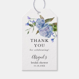 Blauw Vrijgezellenfeest van Floral Cadeaulabel