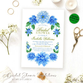Blauw Vrijgezellenfeest van Floral Kaart