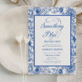 Blauw Vrijgezellenfeest van Floral Kaart