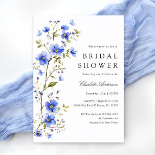 Blauw Vrijgezellenfeest van Floral Kaart