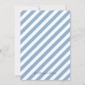 Blauw Vrijgezellenfeest van Floral Kaart (Achterkant)