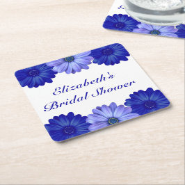 Blauw Vrijgezellenfeest van Floral Kartonnen Onderzetters