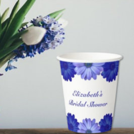 Blauw Vrijgezellenfeest van Floral Papieren Bekers