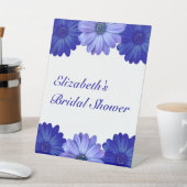 Blauw Vrijgezellenfeest van Floral Reclamebord Met Voetstuk (Insitu)