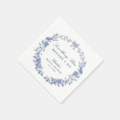 Blauw Vrijgezellenfeest van Floral Servet (Hoek)