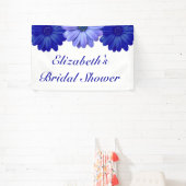 Blauw Vrijgezellenfeest van Floral Spandoek (Insitu)