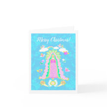 Blauw Vrolijk Kerstfeest Onze Lieve Vrouw van Guad