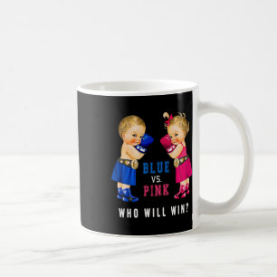 Blauw vs Roze Boksen Baby's Geslacht Onthullen Fee Koffiemok