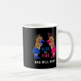 Blauw vs Roze Etnische Boksen Baby's Geslacht Onth Koffiemok