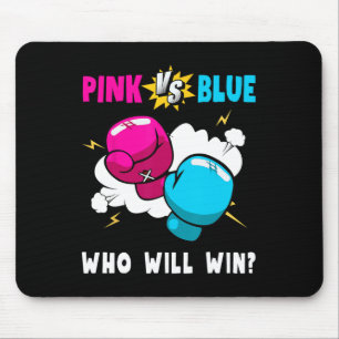 Blauw vs Roze Wie zal winnen Gender Reveal Party B Muismat