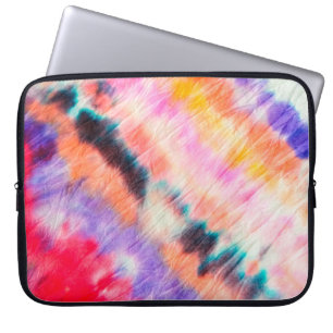 Blauw vuile kunst schilderen. Tie Dye Texture. PAA Laptop Sleeve