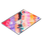 Blauw vuile kunst schilderen. Tie Dye Texture. PAA Notitieboek (Linkerzijde)