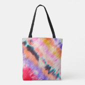 Blauw vuile kunst schilderen. Tie Dye Texture. PAA Tote Bag (Achterkant)