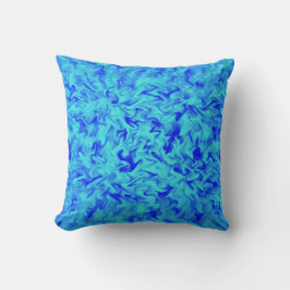 Blauw Vuur Kussen
