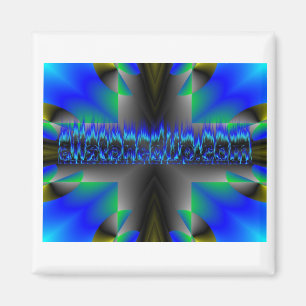 blauw vuur magneet