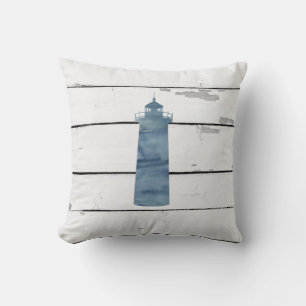 Blauw vuurtoren Schilderen Nautisch Sierkussen
