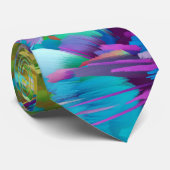 Blauw vuurwerk stropdas (Opgerold)