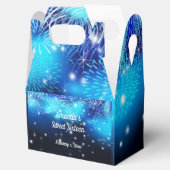 Blauw Vuurwerk, Zwart, Sparkle, Zoete Zestien, Bedankdoosjes (Geopend)