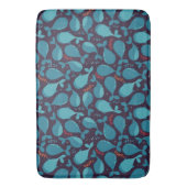 Blauw walvispatroon badmat (Voorkant Verticaal)