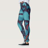 Blauw walvispatroon leggings (Links)