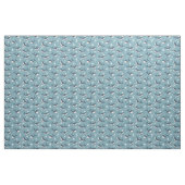 Blauw walvispatroon stof (Yard (91,4 cm))