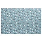 Blauw walvispatroon stof (Fat Quarter)