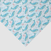 Blauw walvisvaarder Nautical Ocean Beach Zee Blauw Tissuepapier (Detail)