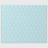 Blauw wandelwagenpatroon inpakpapier (Vlak)