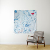 Blauw Wandkleed (In Situ (horizontaal))
