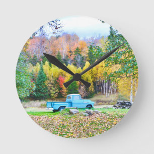  blauw wandklok voor vrachtwagens