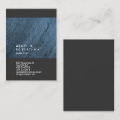 Blauw wandontwerp - rendabel - Groot professioneel Visitekaartje (Voorkant / Achterkant)