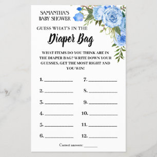 Blauw Wat in een luidere douchecaart Flyer