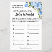 Blauw Wat in een luidere douchecaart Flyer (Achterkant)