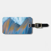 Blauw water abstract, Canada Bagagelabel (Voorkant horizontaal)