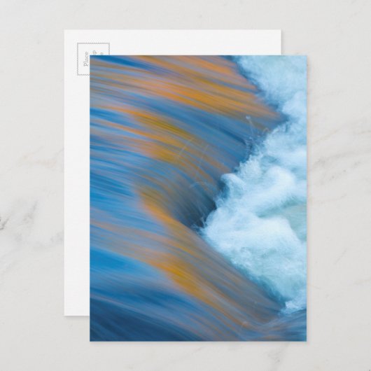 Blauw water abstract, Canada Briefkaart (Voorkant / Achterkant)