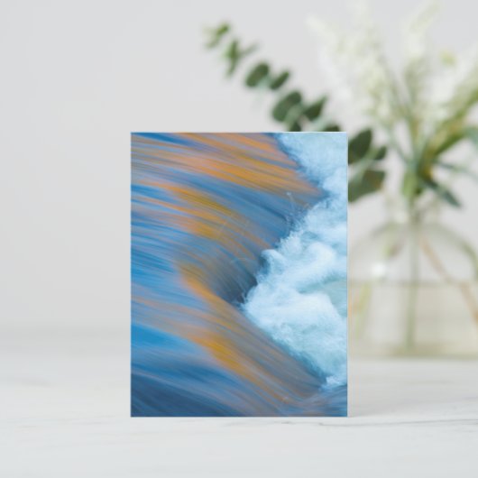 Blauw water abstract, Canada Briefkaart (Staand voorkant)