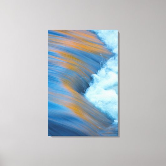 Blauw water abstract, Canada Canvas Afdruk (Voorkant)