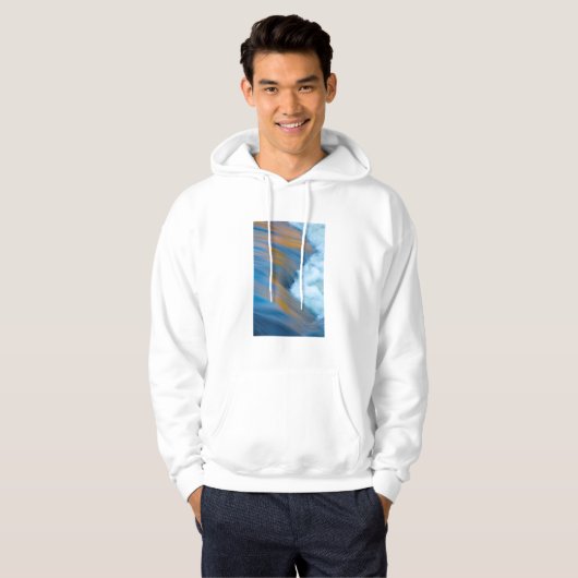 Blauw water abstract, Canada Hoodie (Voorkant volledig)