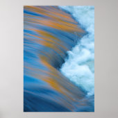 Blauw water abstract, Canada Poster (Voorkant)