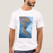 Blauw water abstract, Canada T-shirt (Voorkant)