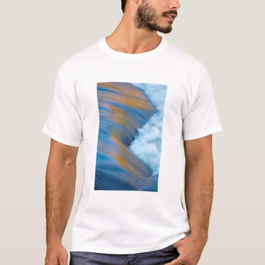 Blauw water abstract, Canada T-shirt (Voorkant)