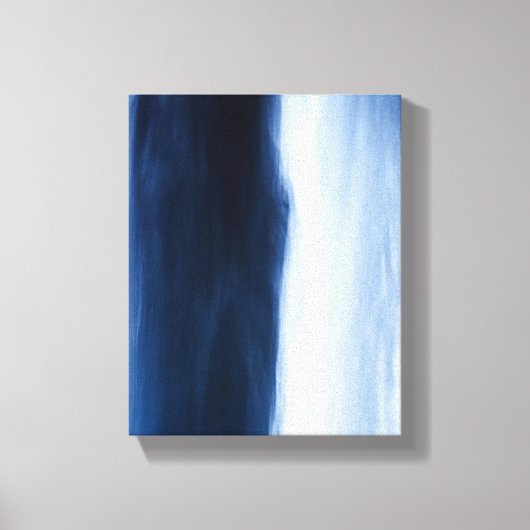 Blauw water Abstract Canvas Afdruk (Voorkant)