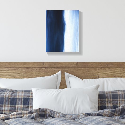 Blauw water Abstract Canvas Afdruk (Insitu (Slaapkamer))