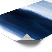 Blauw water Abstract Poster (Hoek)