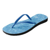 Blauw Water Aqua Elegante Sjabloon Volwassene Dunn Teenslippers (Schuin)