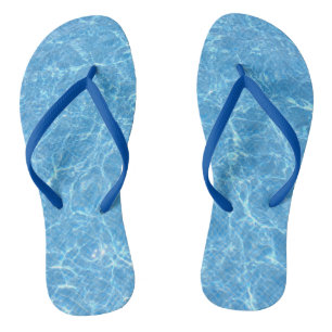 Blauw Water Aqua Elegante Sjabloon Volwassene Slan Teenslippers