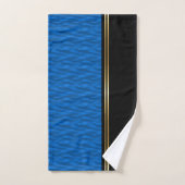 Blauw water bad handdoek (Handdoek)